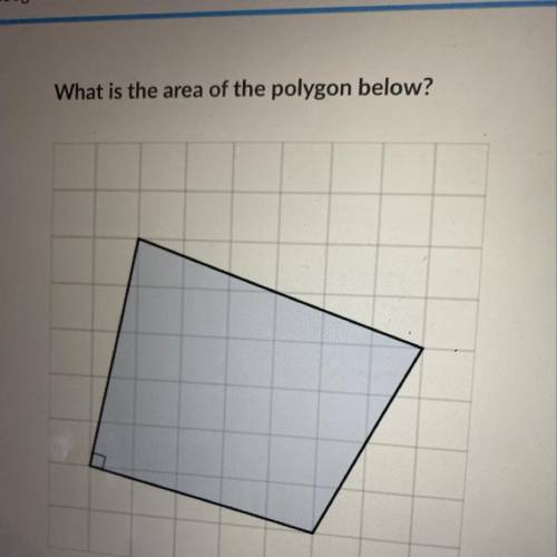 What the area of the polygon below