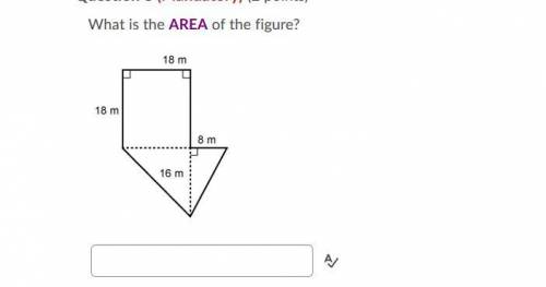 What is the AREA of the figure?