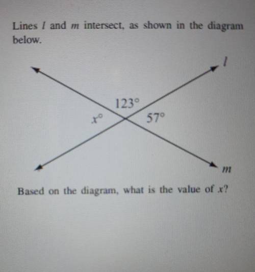 Based on the diagram, what is the value of x?