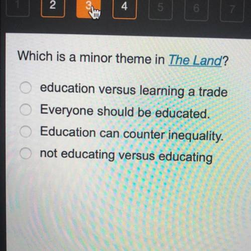 Which is a minor theme in “The Land”?