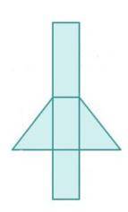 This net will be folded to form a solid. The net of a triangular prism. Which statements are true ab
