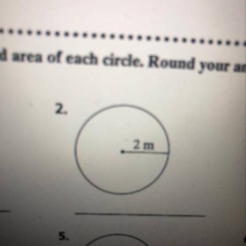 Circumference and Area of this circle please