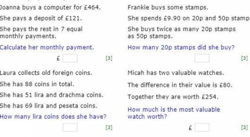Revision maths problem questions word problems.