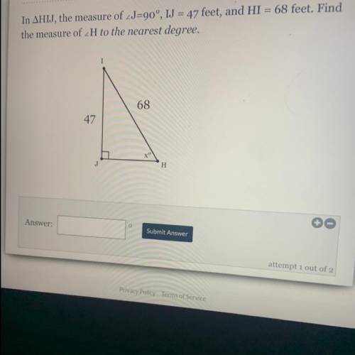 Help with this plz. using trig to find angles !!