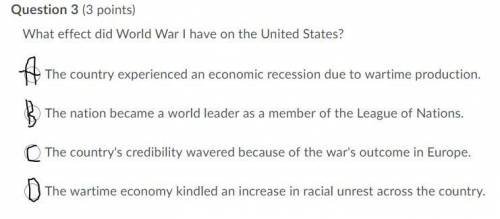 What effect did World War 1 have on the United States?