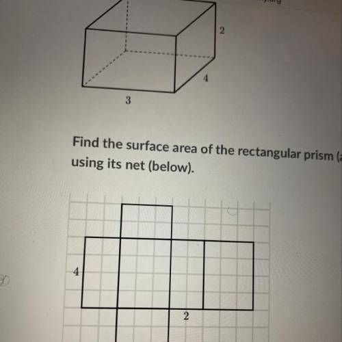 Find the surface area of the rectangular prisms