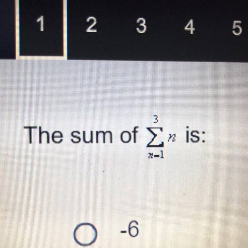 The sum of Σ. .-6 .7 .5 .6