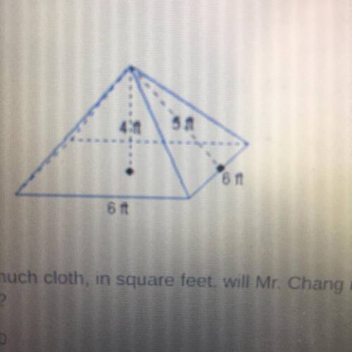 How much cloth, in square feet, will Mr. Chang need, assuming he does not need to replace the cloth