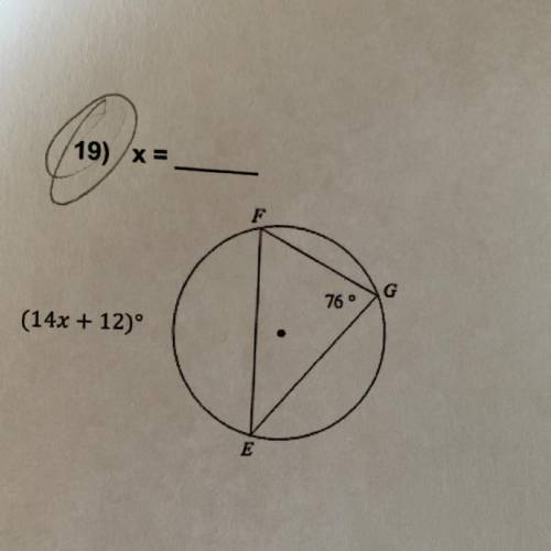 Solve for x please explain ur answer! thx!