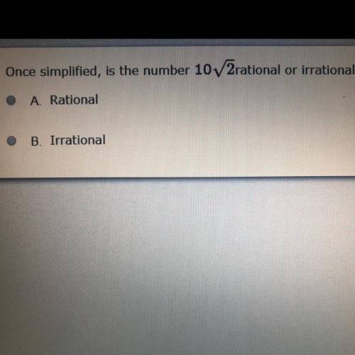 Is it rational or irrational