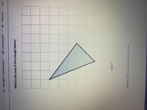 What’s the area of the triangle ?
