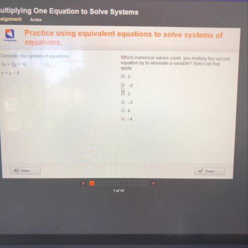 Consider the system of equations 3x+2y=16 X+y=4