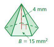 Help find the volume of the pyramid