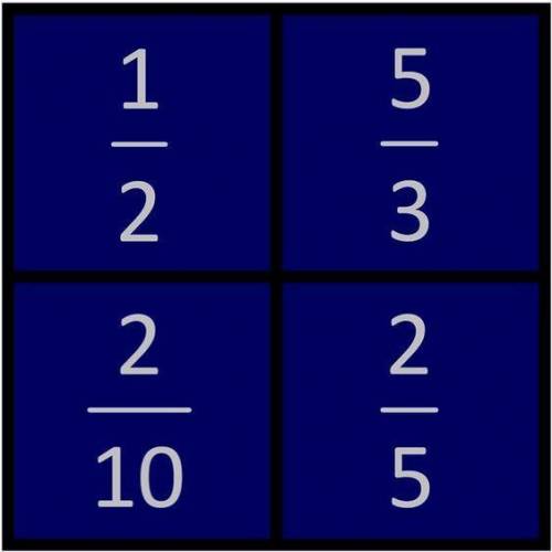 Explain why EACH fraction doesn't belong