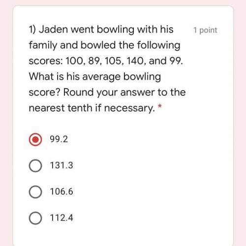 What is the average bowling score