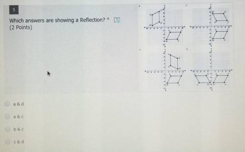 Which answers arr showing a Reflection?