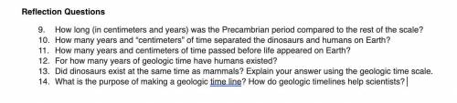 Please help !! Geologic Time Scale ActivityIntroductionUnderstanding geologic time is critical to re