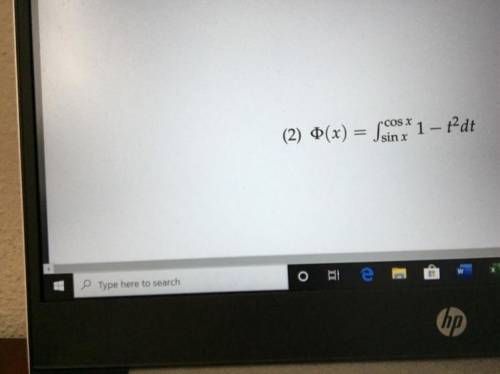What is the first and second derivatives of this integral?