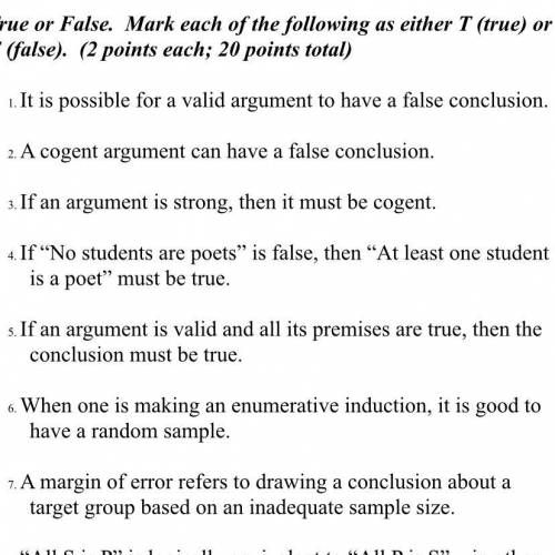 True or false: it is possible for a valid argument to have a false conclusion