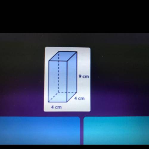 What is the volume of this prism? 36 cubic cm 144 cubic cm 16 cubic cm PLEASEEEEEE HELPPPPPPPPP NOWW