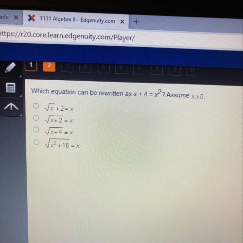 What equation can be written as...???