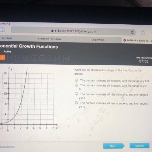 Exponential growth functions