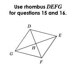 16. If EF= 13 and DF= 18, find EH.