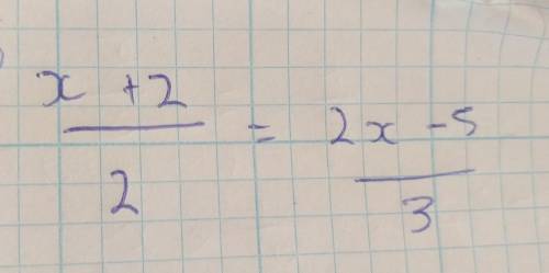 X+2/2=2x-5/3how do you solve algebra plz help