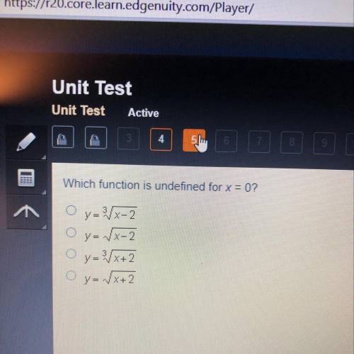 5. Which function is undefined???