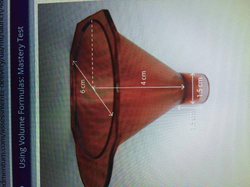 A funnel is made up of a partial cone and a cylinder as shown in the figure the maximum amount of li