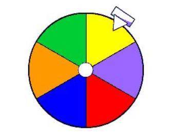 This spinner has 6 equal sections. What are the odds in simplest form against spinning blue or yello