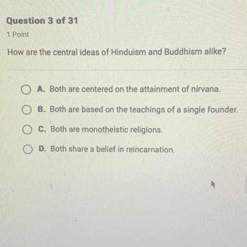 How are the central ideas of Hinduism and Buddhism alike?