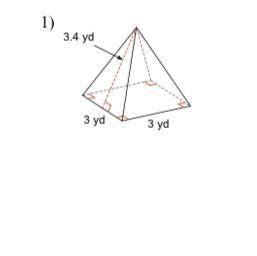 What is the surface area of the square pyramid ?