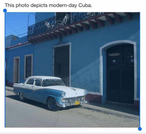 How does this picture illustrate an effect of national security policies against Cuba? It shows that