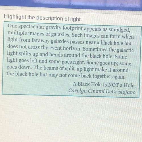 What does this description help a reader understand? how scientists locate black holes the speed of
