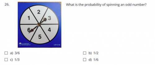 What is the probability of spinning an odd number?