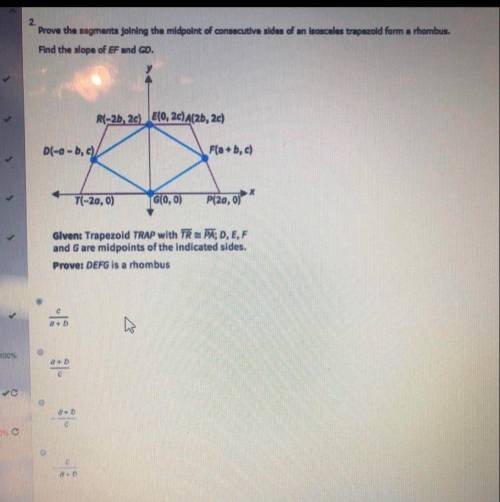 PLEASE HELP IM FAILING Prove the segments joining the midpoint of consecutive sides of an isosceles