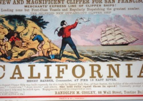 A NEW AND MAGNIFICENT CLIPPER FOR SAN FRANCISCO.MERCHANTS' EXPRESS LINE OF CLIPPER SHIPS!Loading non