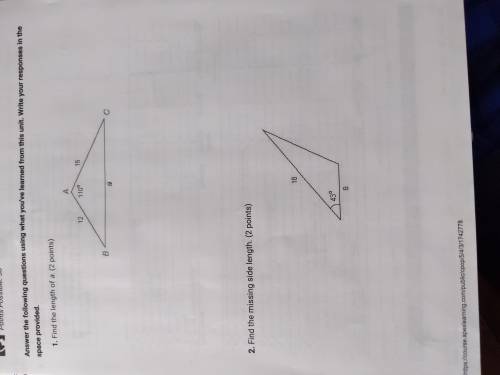 Please help me find the missing side lengths