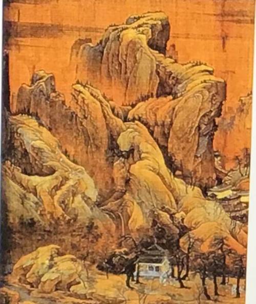 Landscape paintings such as this were popular during which dynasty? A. Ming dynasty  B. Song Dynasty