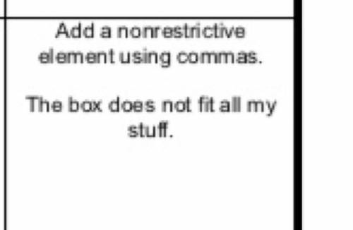 Add a nonrestrictive element using commas