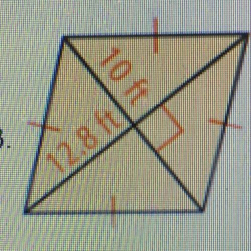PLEASE SOLVE! Find the area of the figure, if necessary leave your answer in simplest radical form.