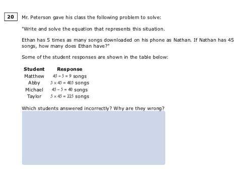 Which students answered incorrectly? Why are they Wrong?