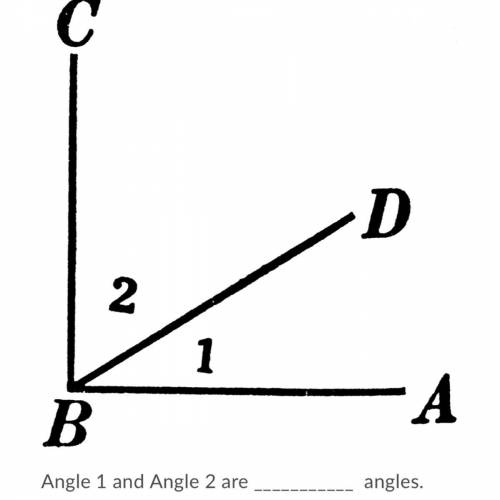 Angel 1 and angle 2 are what angles