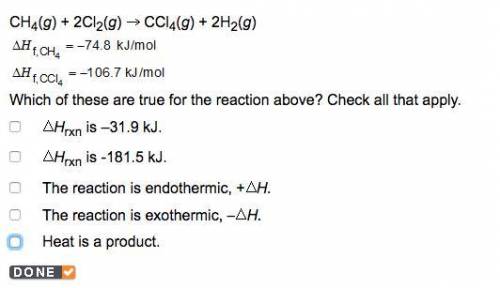 Which of these are true for the reaction above?  (see picture)