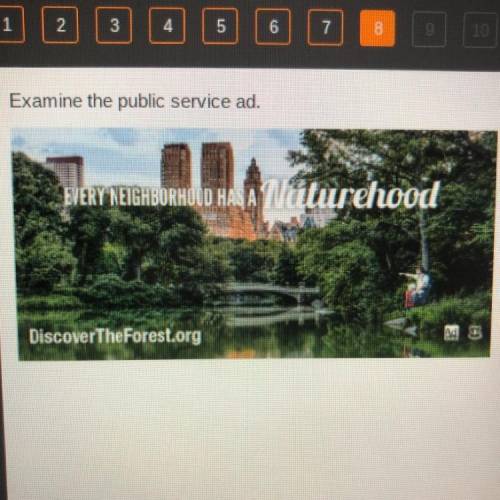 Examine the public service ad. What is the most likely reason this campaign includes a in the backgr