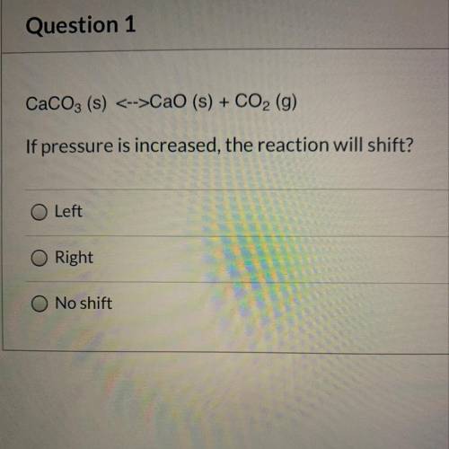 Which direction will this reaction shift?