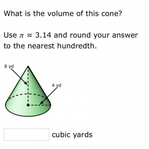 What is the volume of this cone?