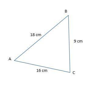 List the angles in order from smallest to largest. A) ∠A < ∠B < ∠C  B) ∠B < ∠A < ∠C  C)
