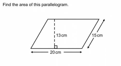 Can anyone find this area of this parallelogram